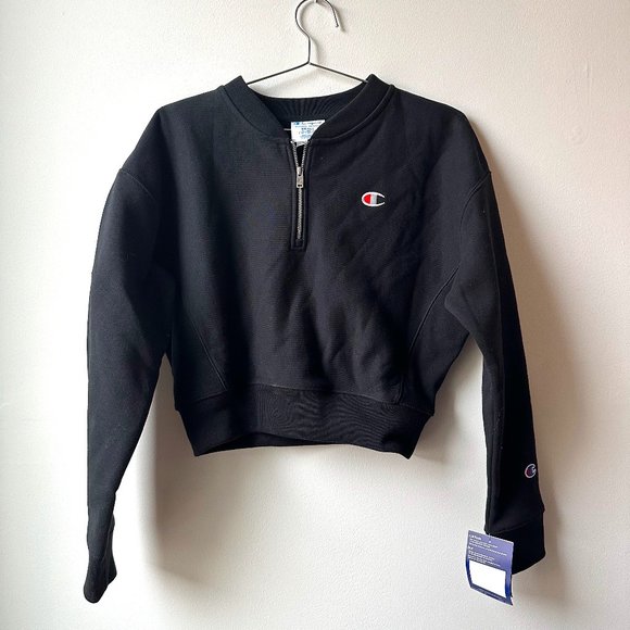 NWT- Champion Cropped Zip-up pullover - Picture 1 of 4